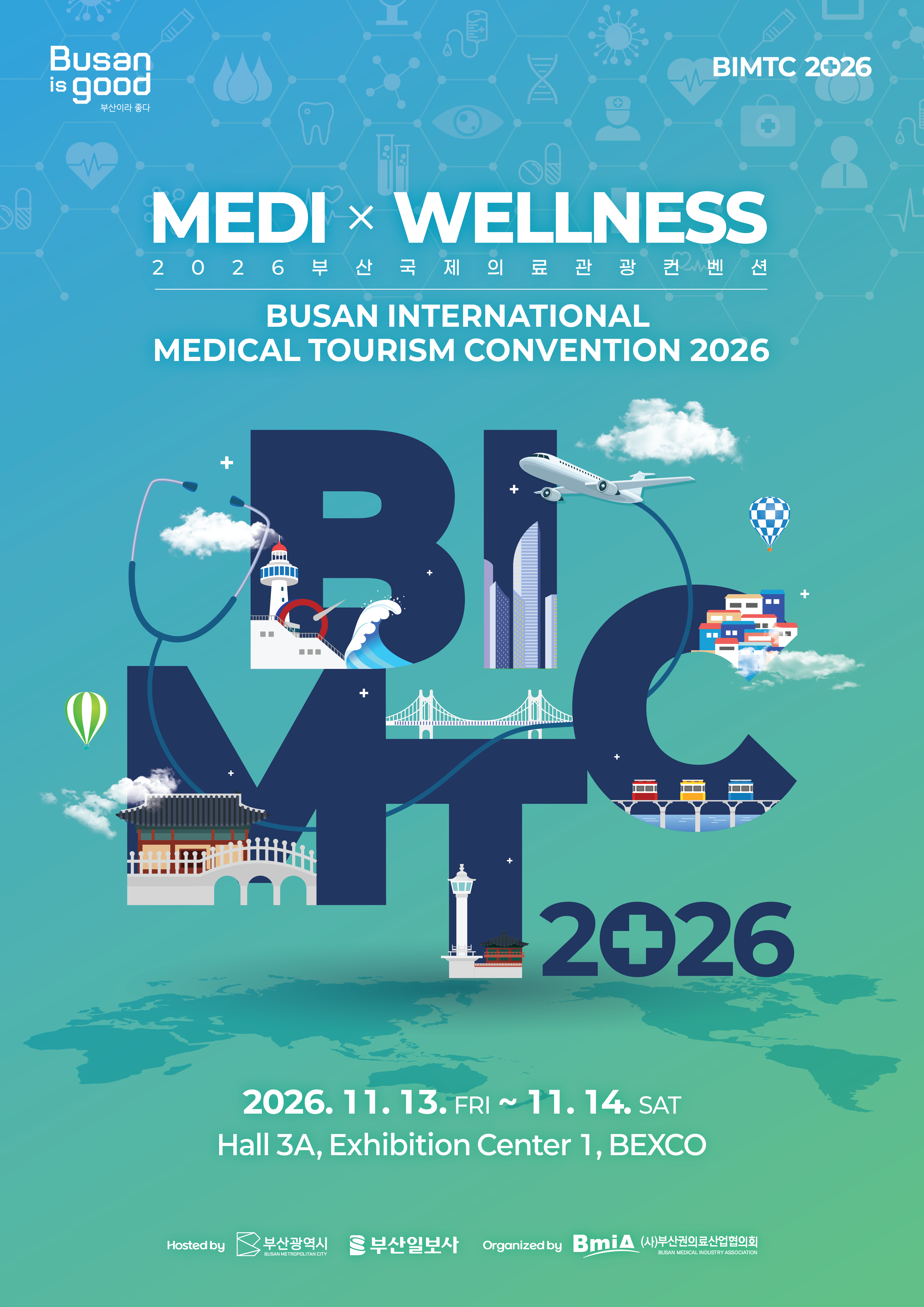 MEDI × WELLNESS · BIMTC 2026 키비주얼